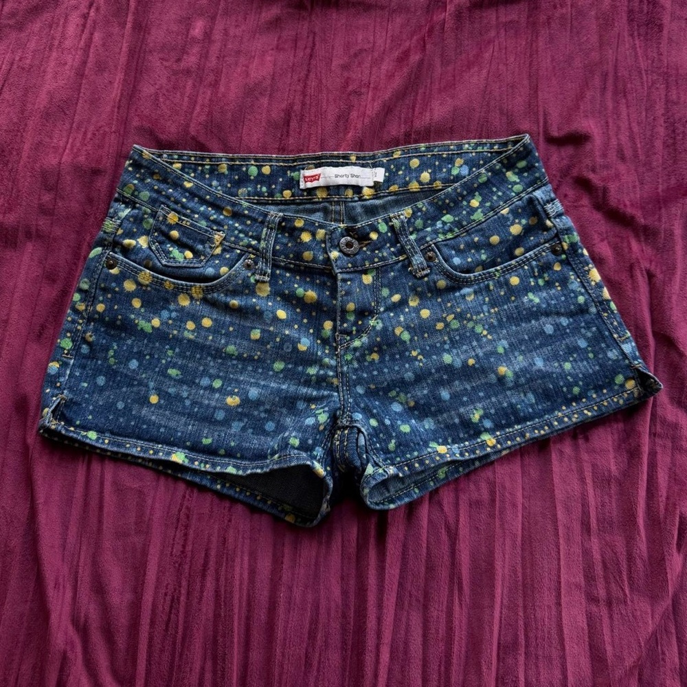 Levi's Vintage Blue Denim Shorty Shorts
